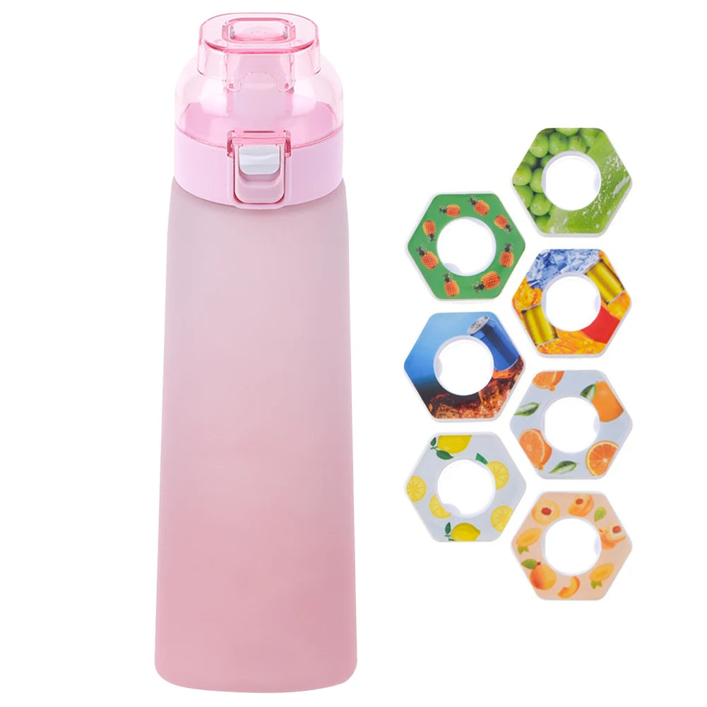 Scent Flavored Water Bottle – 650ML Fruit Scent Water Cup with 7 Flavor Pods - ZOOMNSTORE