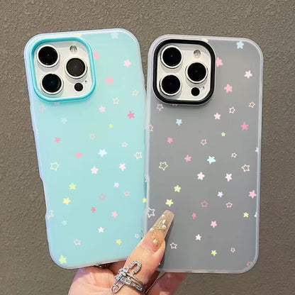 Cute Colorful Star Case for Samsung Galaxy S26 S25 S24 S23 Ultra A57 A37 A56 A55 A54 A53 A17 5G A36 A35 A34 S21FE S22 Plus Cover