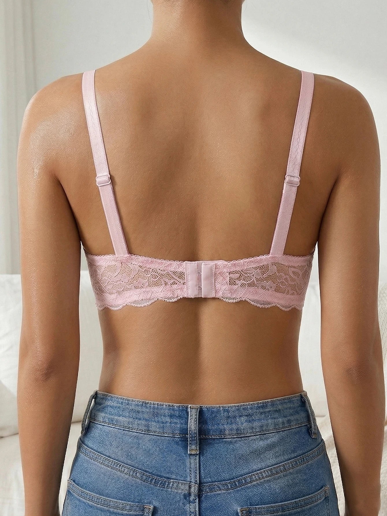 Lace Women's Bra Breast Cover Summer Thin Cup Underwear Adjustable Push Up Bras Underwire Sexy Bralette Lingerie