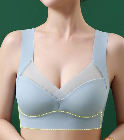 1pcs Women Bras Plus Size Seamless Bra Bralette Backless Ladys Mesh Brassiere Vests Female's Sport Anti-sagging Underwears L-6XL