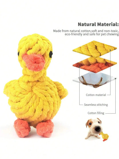 Hot rope knot grinding teeth resistant hand-woven animal cotton rope small and medium-sized dog pet dog toys