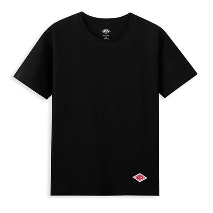 2025 Exported To Japan Orders Classic Embroidery Fashion Solid Simple Loose Short Sleeve Cotton Couple T-shirt Men/Women Top