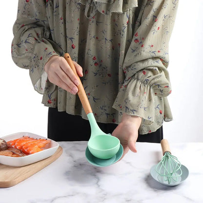 Silicone Spoon Holder | Heat Resistant Mat & Spatula Rest for Kitchen Utensils