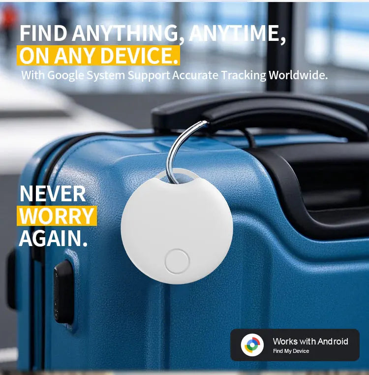 For Google Smart GPS Tracker Work With Android Google's Find Hub App Locator Keys Elderly Pet Finder for Samsung XIAOMI Phones