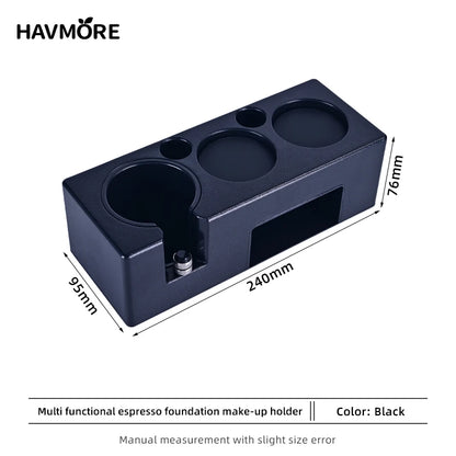 Espresso Tamper Holder | Multifunction Coffee Tool with ABS Stand & Knock Box