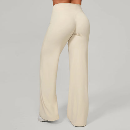 Women Yoga Pants – Soft Stretchy Fabric Full Length Leggings With Elastic Waist