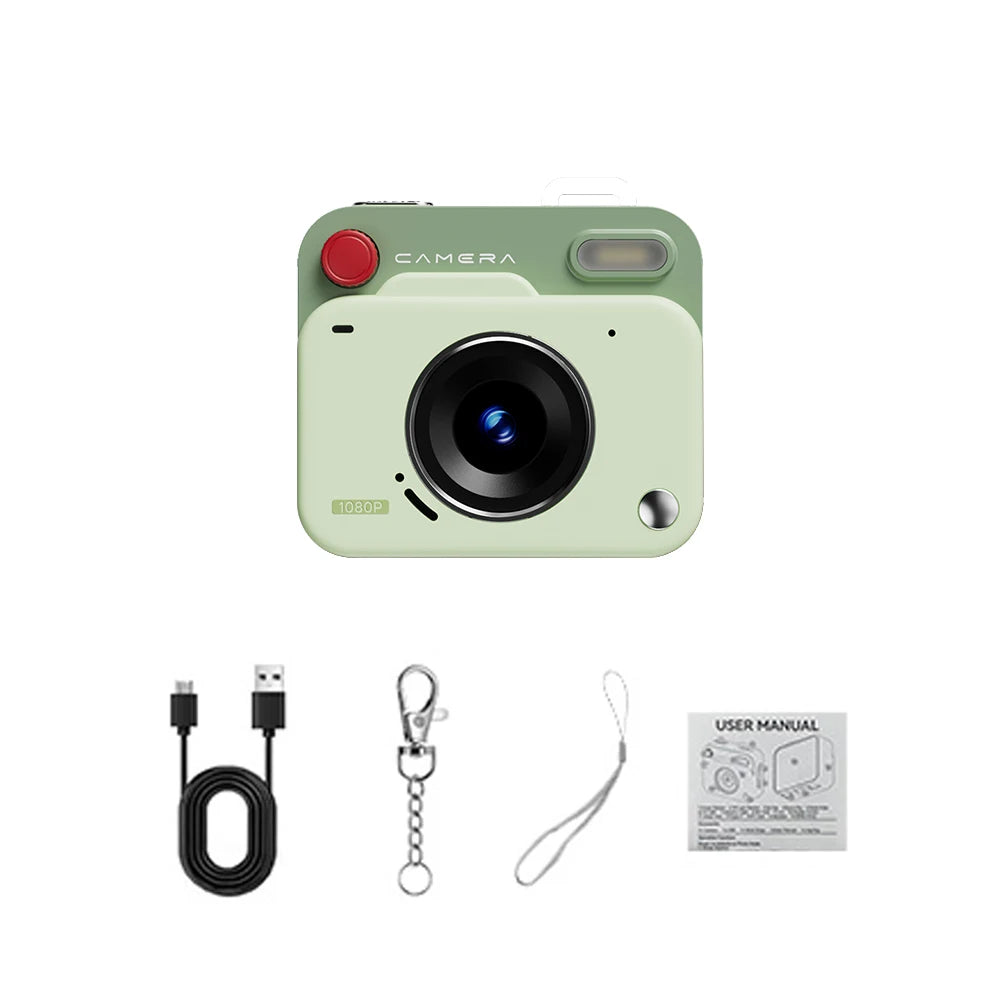 Mini Digital Camera - Compact 1080P HD Camcorder With CCD Sensor & Loop Recording