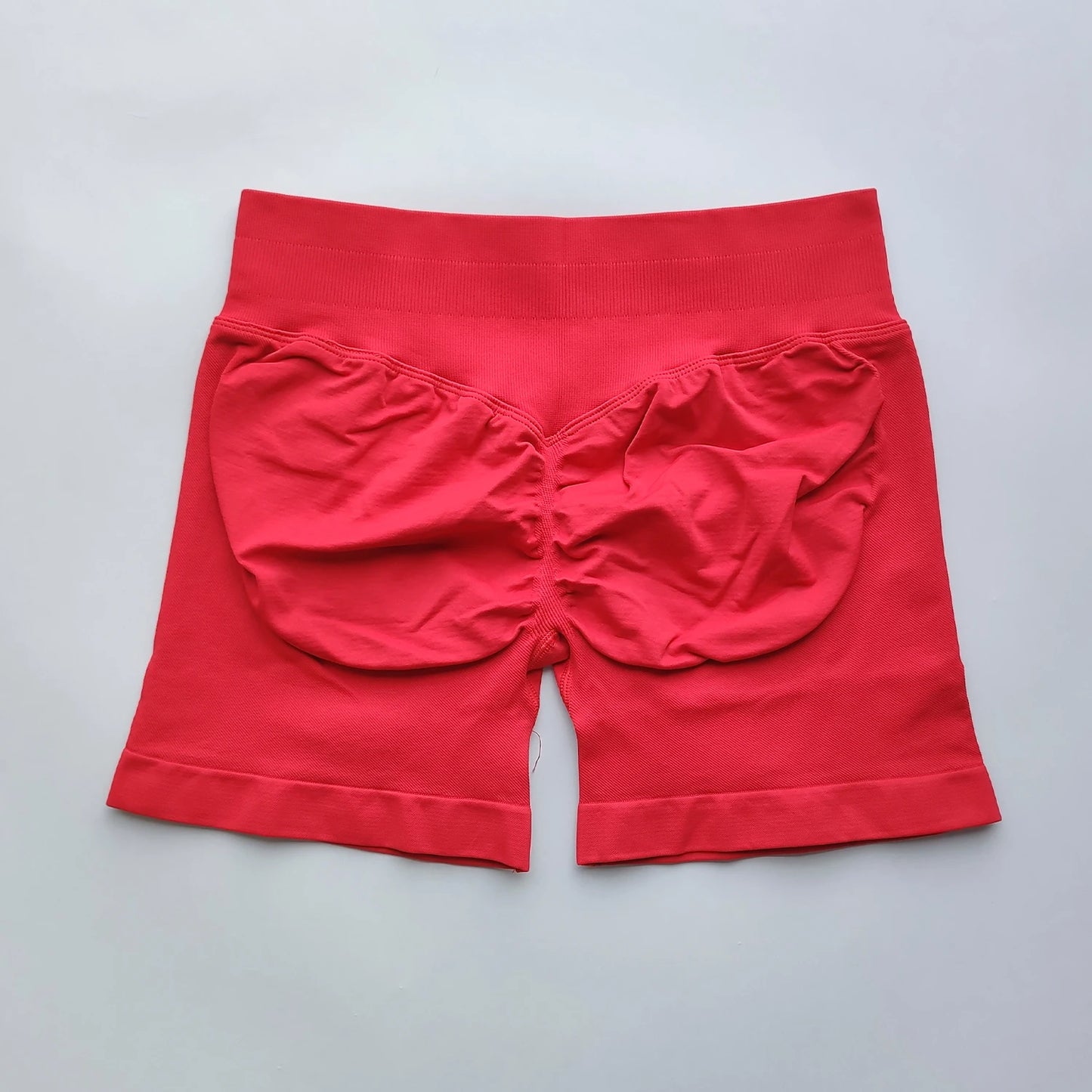 Women Gym Shorts - High Waisted Seamless Workout Shorts With Scrunch Butt Design