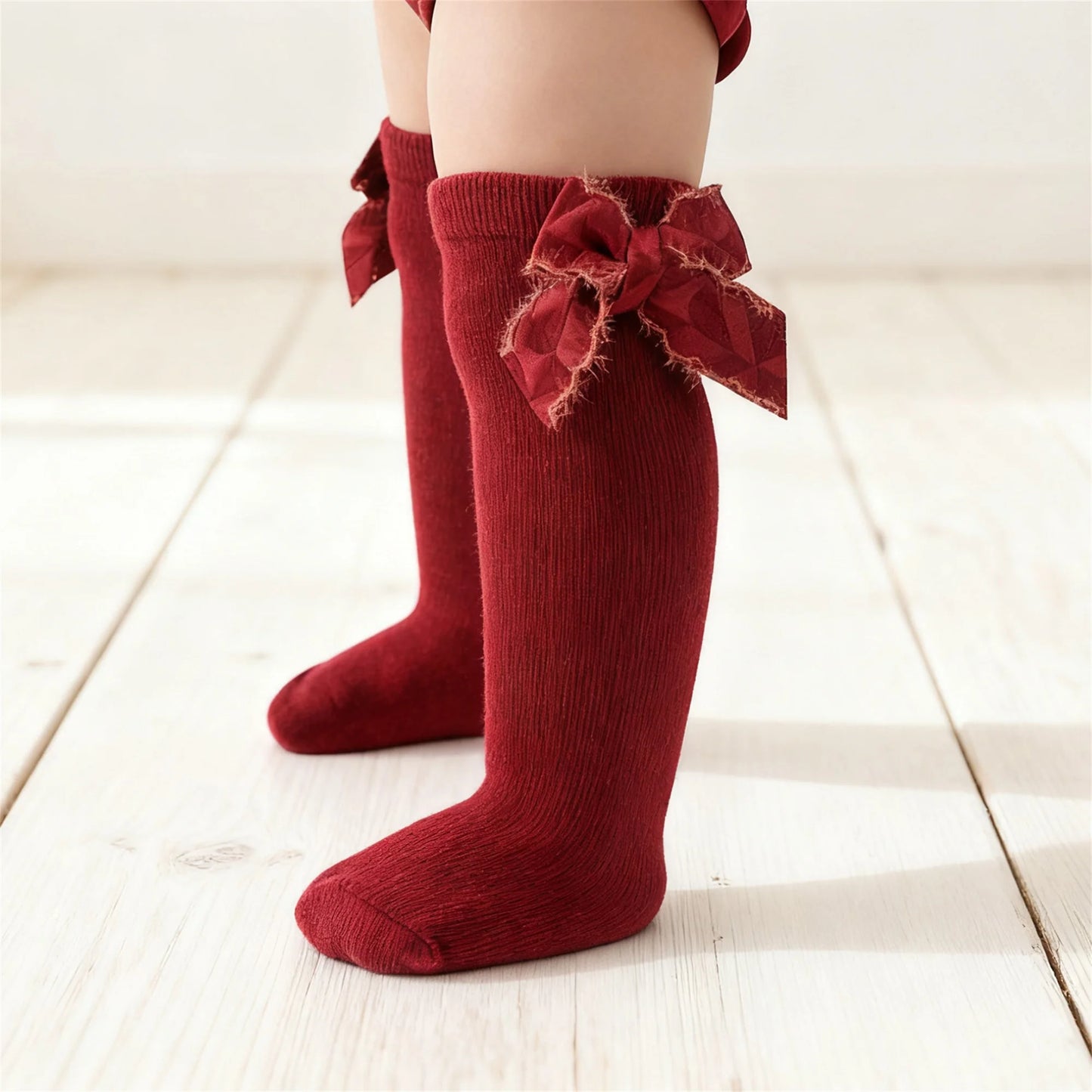 Adorable Baby Boy Striped Socks with Animal Print Detail Warm Knit Socks for Autumn Winter Fashion Accessory