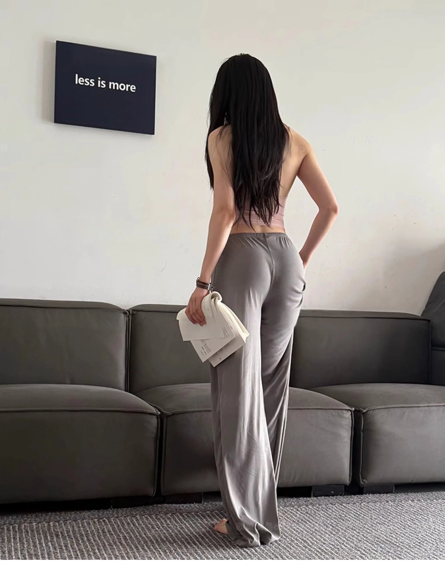 Ctenkevet-High Waist Wide-Leg Yoga Joggers for Women, Female Casual Tracksuit Bottoms, Straight Outdoor Baggy Sweatpants, Autumn