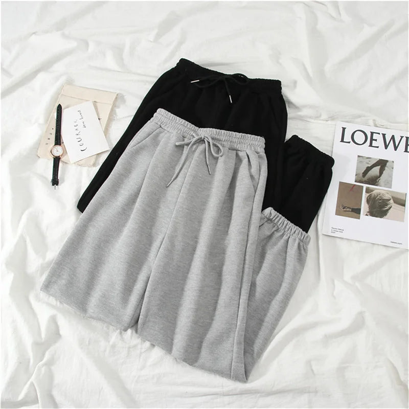 Hot Sales Gray Men Women Sweatpants Autumn New Baggy Fashion Oversize Sports Pants Black Winter Joggers Streetwear Trousers