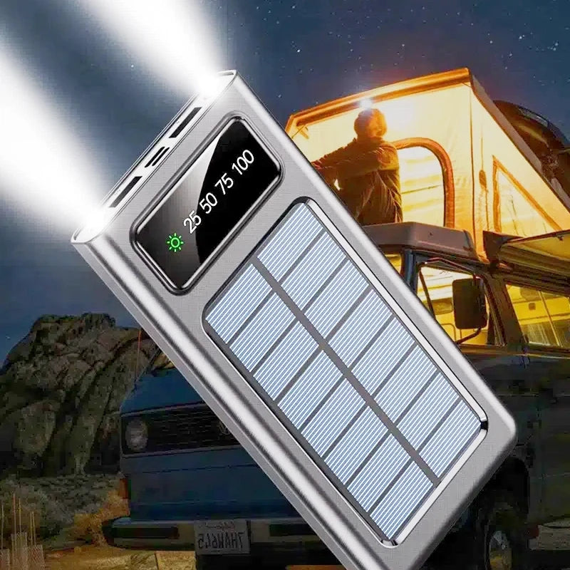 ONEPLUS 200000mAh Solar Power Bank Ultra Capacity USB Super Fast Charging USB  For iPhone Samsung Xiaomi Huawei Outdoor Power