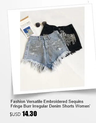 Women's Raw-Edge Denim Shorts – High-Waist Wide-Leg Jean Shorts (Plus Size)