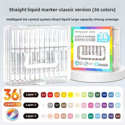 Acrylic Markers Set - 9 Color Art Pens for Rock Painting  DIY Crafts