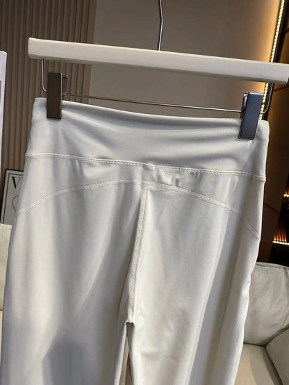 Women's Loose-Fit Sports Pants with Pockets, Straight-Leg High-Waist Athletic Fitness Pants, Yoga Pants, Pilates Trousers