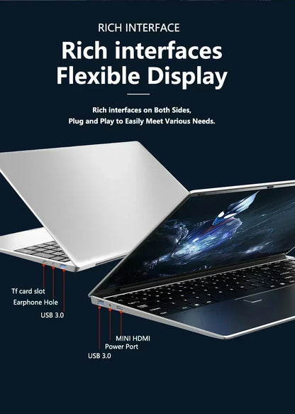 Intel Core i9 10980HK 15.6 Inch Gaming Laptop 32GB RAM 2TB SSD Fingerprint Unlock WiFi 6 4K Ultrabook Pro Max Speed