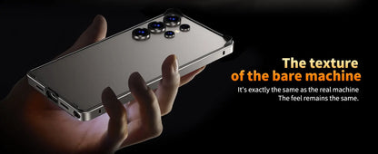 Hybrid Silicone Frame Aluminum Metal Phone Case for Samsung Galaxy S26 S25 Ultra S24 Plus Better Heat Bumper