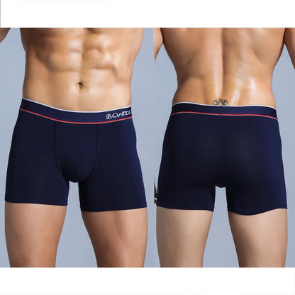 Mens Cotton Boxer Shorts - 4-Pack Underwear Set Soft and Comfortable