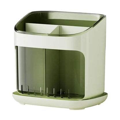 Utensil Holder - Multi Compartment Kitchen Storage | Cutlery Drainer & Tableware Organizer