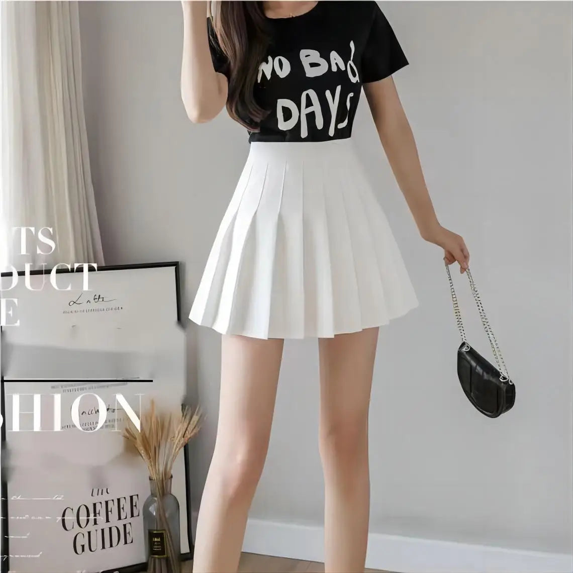 2024 New Sexy Women Pleated Skirts High Waist Summer Vintage Mini Skirts Korean Tennis Student White Designed Dance Skirt