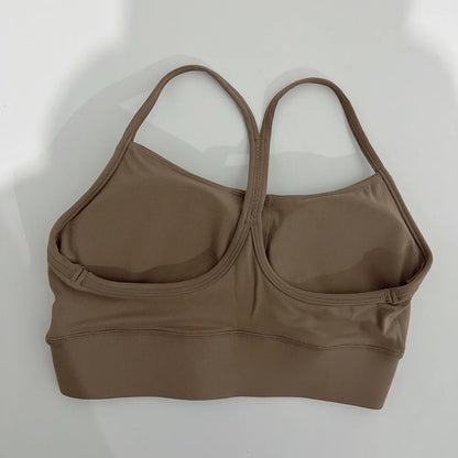 Women Fitness Sports Bra – Y-Line Straps High Strength Breathable Gym Top