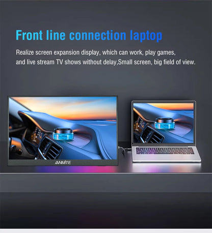 Portable Touch Monitor 16 Inch Gaming Screen - Matte HDR Portable Display with VESA Wall Mount