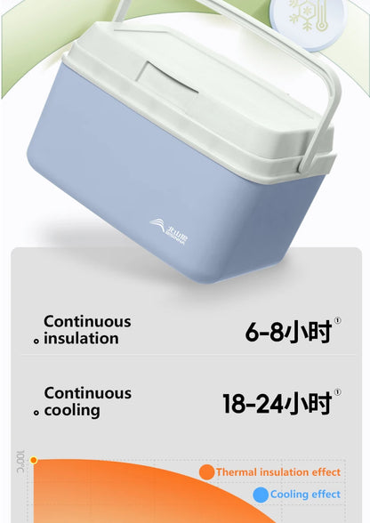 BISINNA Camping Ice Box 6L/9L/15L Portable Fishing Cooler Box Car Fridge Outdoor Beach Fishing Picnic Barbecue Ice Bucket