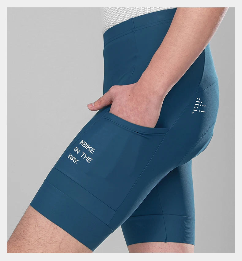 INBIKE Pro Summer Men's Cycling Shorts Bicycle Pants Shock-absorbing Cycling Clothing Mountain Road Bike Tousers With pocket