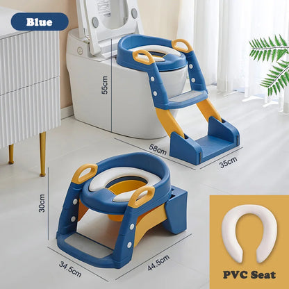 Portable Potty Seat - Foldable Toilet Training Stool | Easy Clean Baby Potty Chair