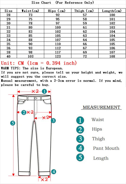 2025 Spring Summer Thin Classic Men's Business Jeans Stretch Trousers Casual Straight Denim Pants  Brand Male Clothing 28-40