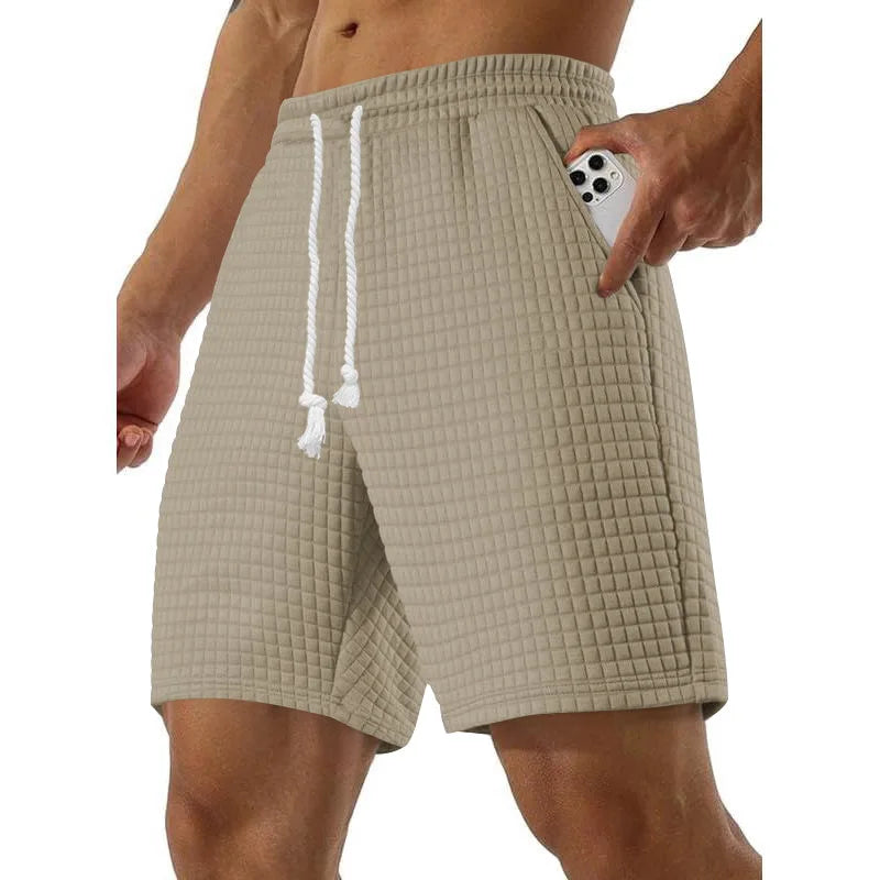 Men's Casual Shorts - Summer Lightweight Drawstring Baggy Fitness Pants