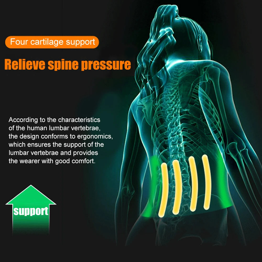 Orthopedic Posture Corrector Brace Elastic Adjustable Lower Back Support Waist Trimmer Belt Lumbar Support Belt for Men Women