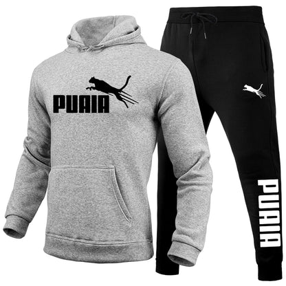 Men's Set/Hoodie/Pants Autumn Winter Daily Casual Sports Jogging Suit Home Outdoor Comfort Warm Hooded Sweatshirt and Sweatpants