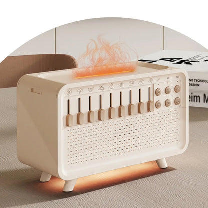 Bluetooth White Noise Machine with Aroma Diffuser  Humidifier - 8 Natural Sounds Night Light  Sleep Therapy - ZOOMNSTORE