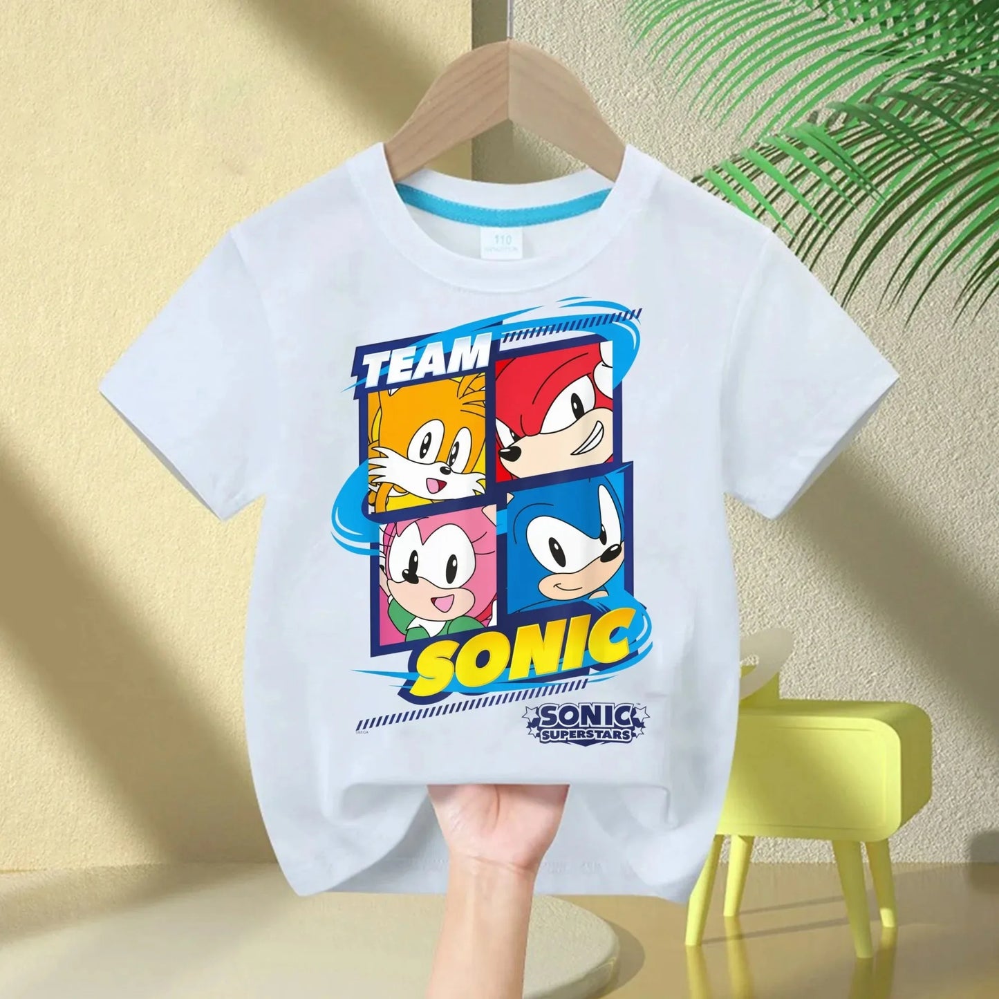 Sonic The Hedgehog Kids T-Shirt Anime Print Cotton Short Sleeve Boy Girl Summer Casual Top Gift
