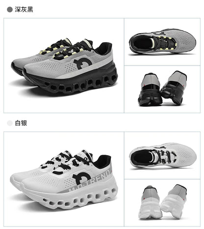 2026 Air Cushion Running Shoes Jogging Marathon Men Sports Breathable Lightweight Women's Comfortable Nonskid Leisure Sneakers
