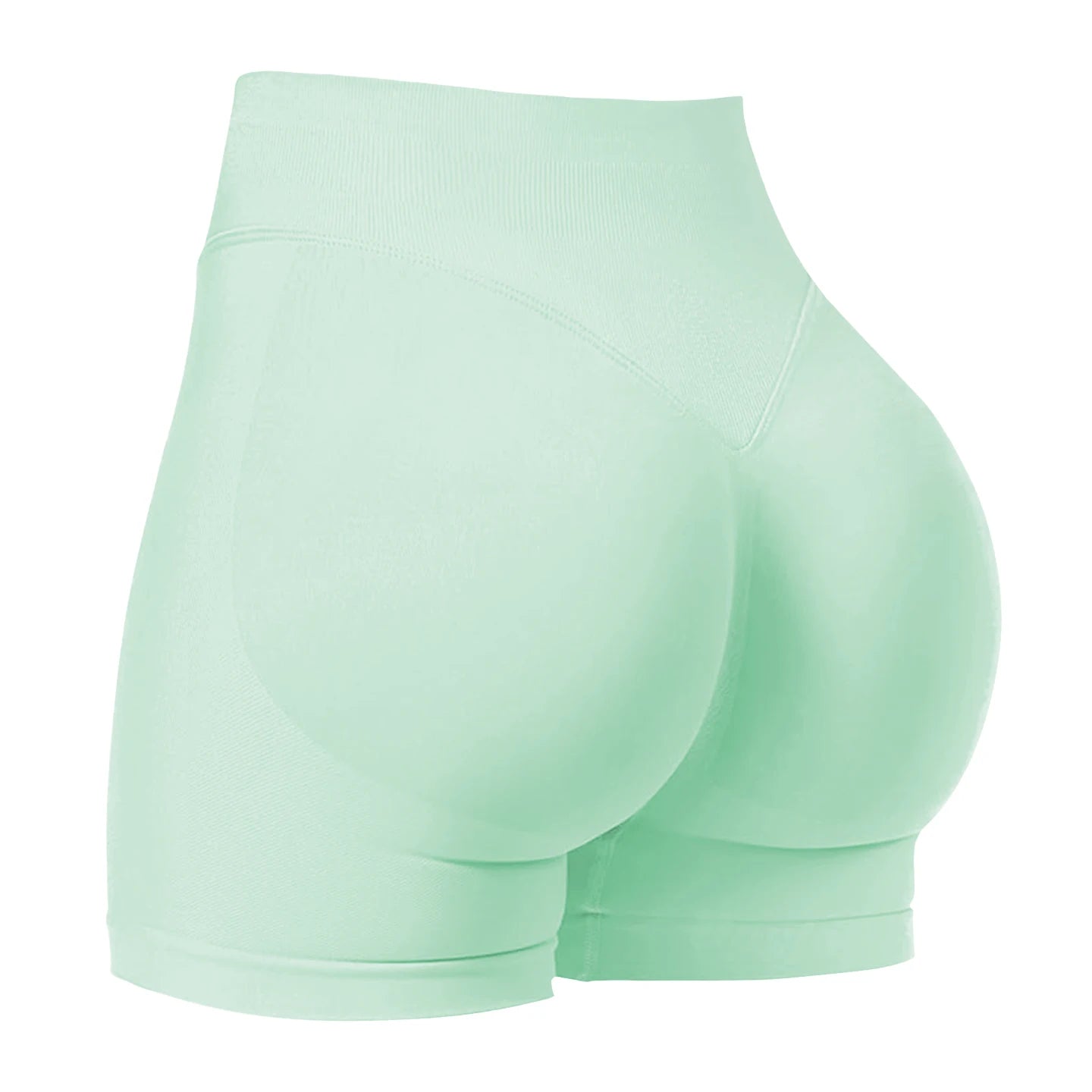 ZHEJIN Seamless Women Yoga Shorts High Waist Workout Gym Shorts Scrunch Butt Lift Biker Shorts Tummy Control Push Up Fitness