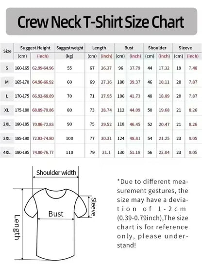 2026 Best-selling Korean Street Pure Cotton Cartoon Printed Round Co mfortable and loose men's and women's T-shirts