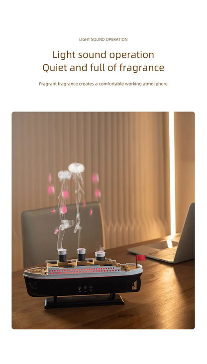 Ultrasonic Jellyfish Humidifier  Aroma Diffuser with Remote Control and Colorful Lighting