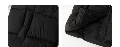 CHIC VEN Women Down Coats Long Sleeve New Soft Solid Lightweight Bread Down Jacket Female Warm Coat Lapel Outerwear Winter 2023