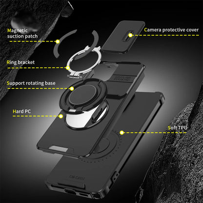 Phone Case for Samsung Galaxy S26 S23 S22 S21 Ultra S26 Edge S26 S25 S24 Plus S25 FE 360 Degree Rotating Magnetic Bracket Cover