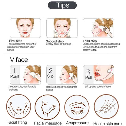 Smooth Natural Jade Gua Sha Board Portable Home Facial SPA Massage Tool Gentle Daily Skin Care Unisex Beauty Accessory