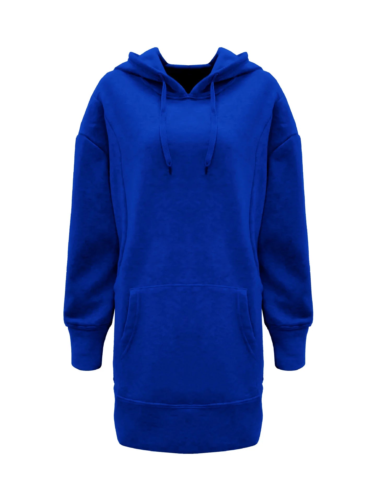 Oversized Hoodie Dress Women Loose Long Sleeve Pocket Drawstring Sweatshirt Dress Casual Streetwear Daily Wear Warm Pullover