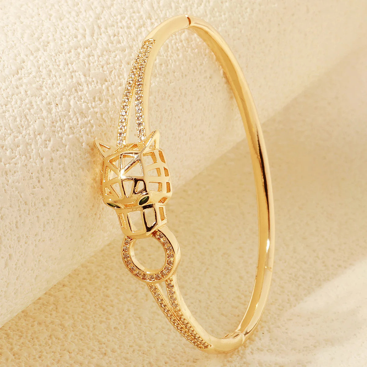Europe and America Classic Snake Bracelet For Women Stainless Steel Zirconia Nail Bangle Trendy Jewelry Summer