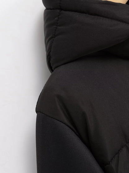 Women's Cotton Coat - Slim Fit Hooded Casual Jacket | Autumn Winter Outerwear