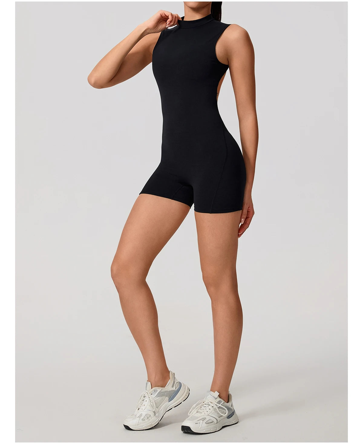 New Summer Women's Sleeveless Back Hollow Jumpsuit Female Sports Suit Fitness Yoga Clothing Peach Hipo Gym Overalls 1 Pcs