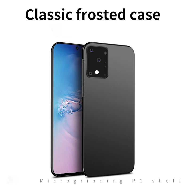 Ultra Thin Frosted Case For Samsung Galaxy S25 S24 S23 S22 S21 S20 S26 Ultra Plus FE Utr Hard Plastic Back Cover Carcasa Funda +