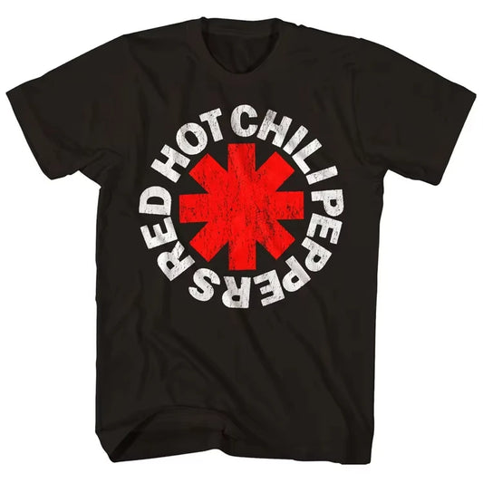 2026 New Cotton Tshirt Red Hot Chili Peppers Men Cartoon Cool Funny Women and  Men  T-shirt Harajuku Short-Sleeve Loose Tees