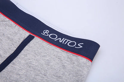 Mens Cotton Boxer Shorts - 4-Pack Underwear Set Soft and Comfortable