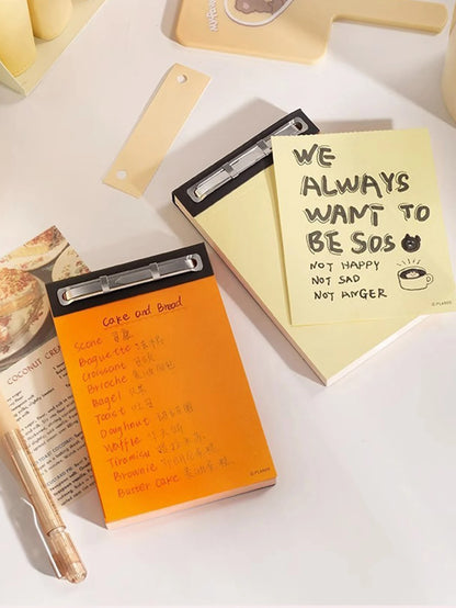 75 Sheets Blank Notepad - Tearable Student Memo Notebook